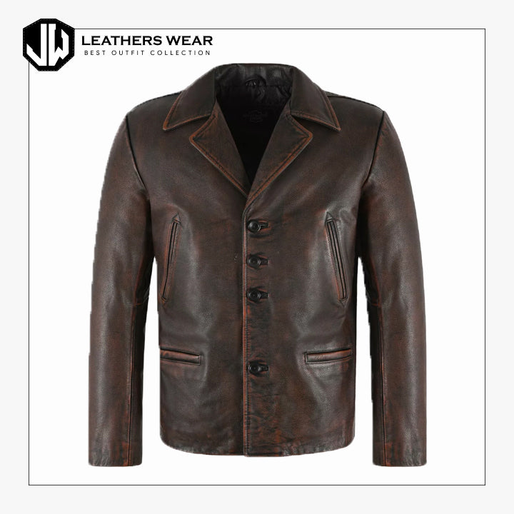 Lambskin Leather Blazer