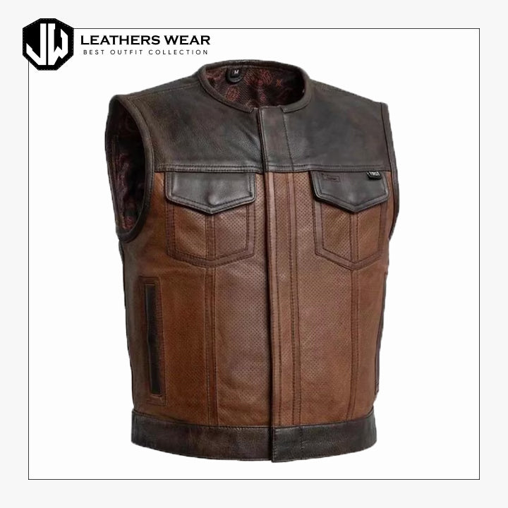 Leather Biker Vest