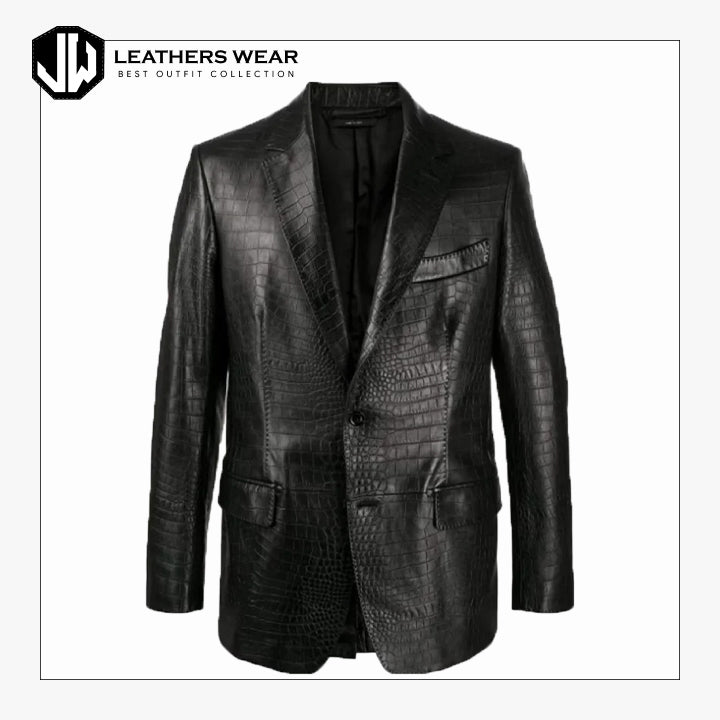 Leather Blazer Long Leathers Wear