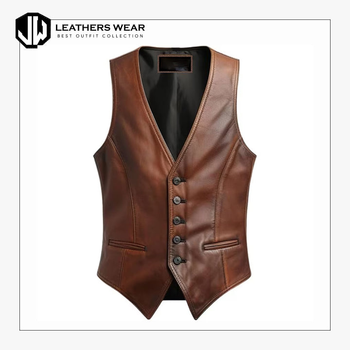 Leather Club Vest