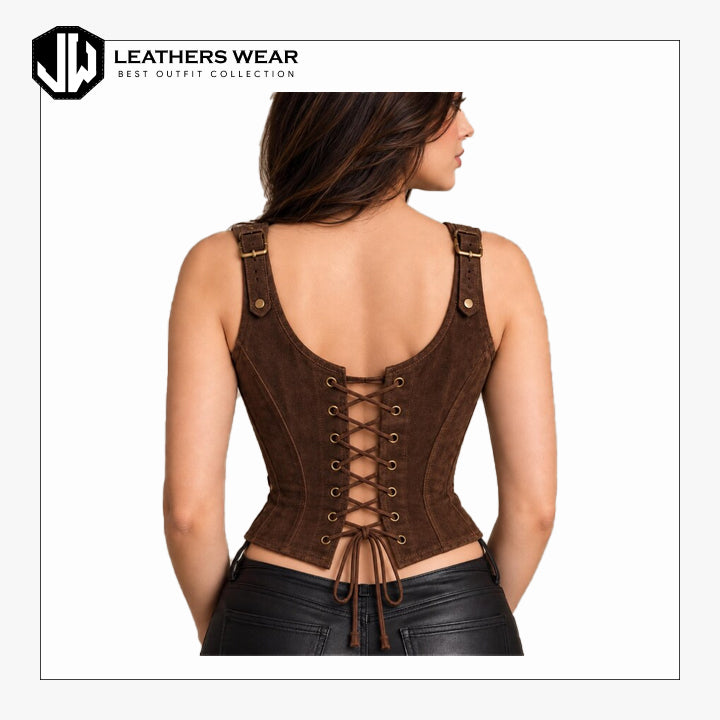 Leather Corset with Straps