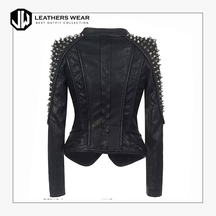 Leather Fashion Studded Jacket