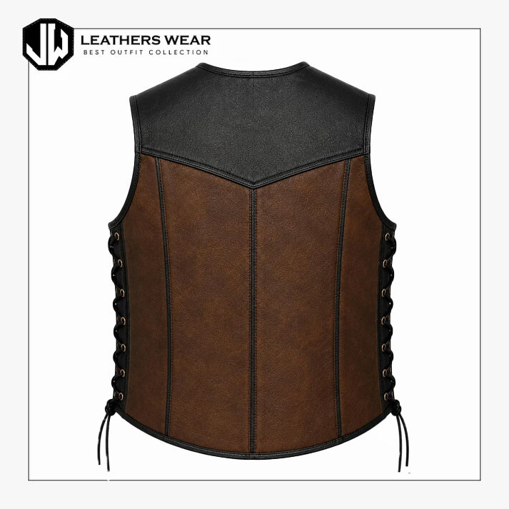 Leather Motorcycle Vest