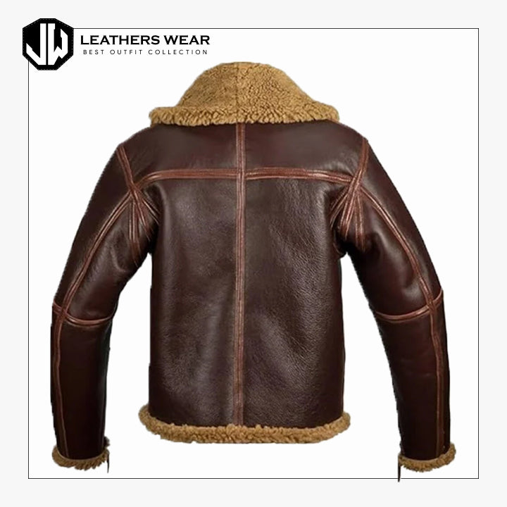 Leather Shearling Aviator Jacket Leathers Wear
