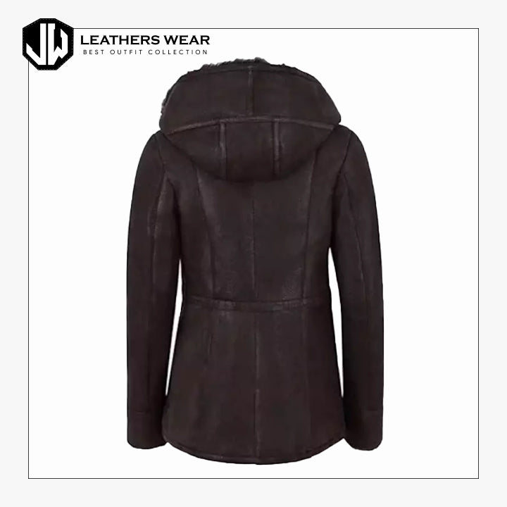 Leather Shearling Womens Jacket