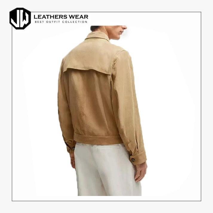 Leather Sherpa Trucker Jacket