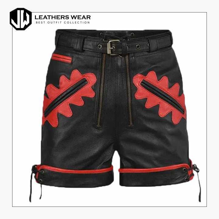 Leather Shorts Men Leathers Wear
