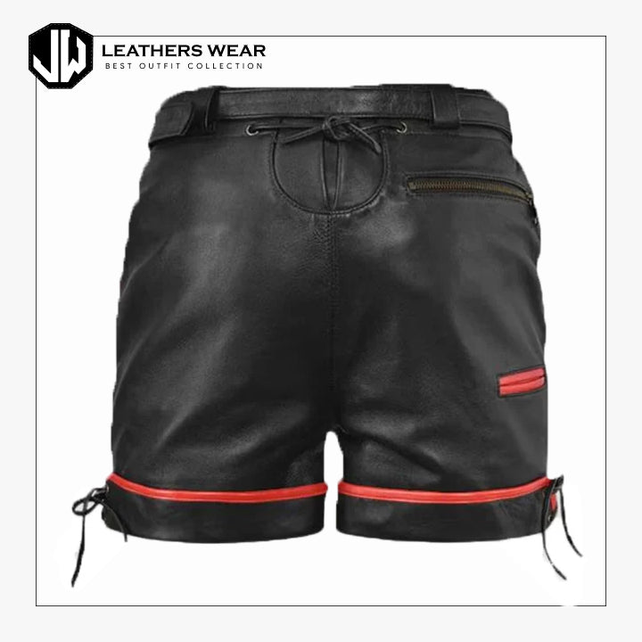 Leather Shorts Men Leathers Wear