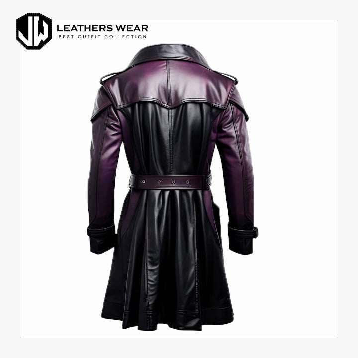Leather Trench Coat Mens