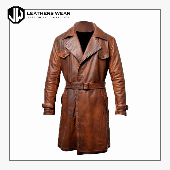 Leather Trench Jacket