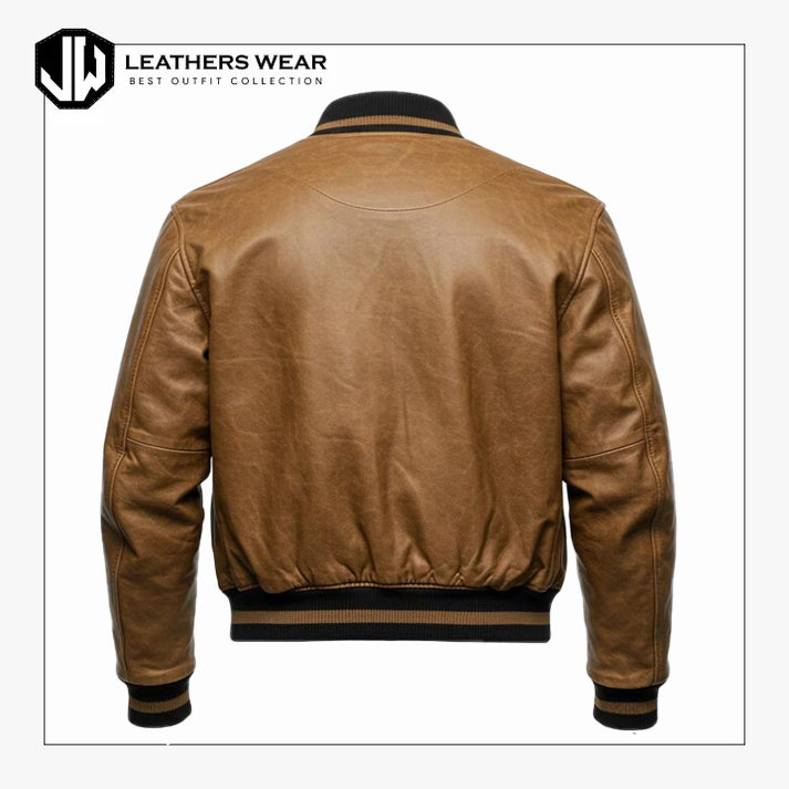Leather Varsity Jacket