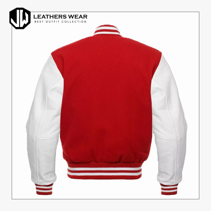 Leather Varsity Jacket Mens