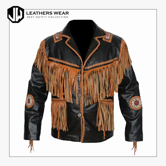 Leather Jacket Western American Style Leathers Wear