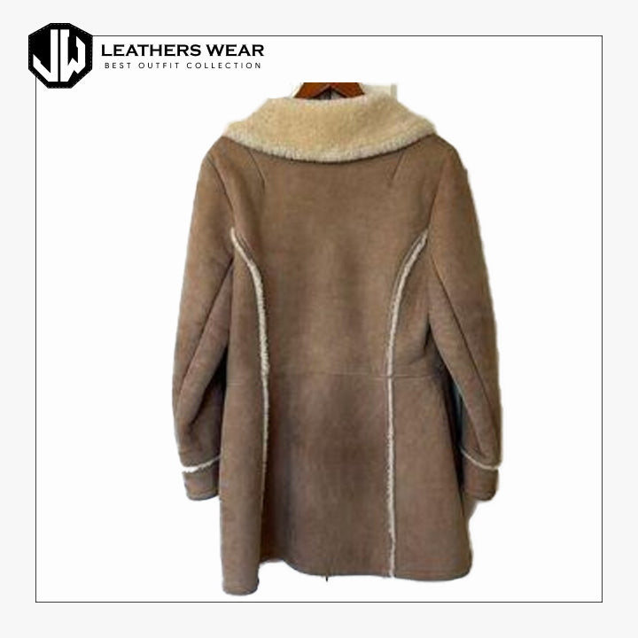 Lining Leather Brown Coat