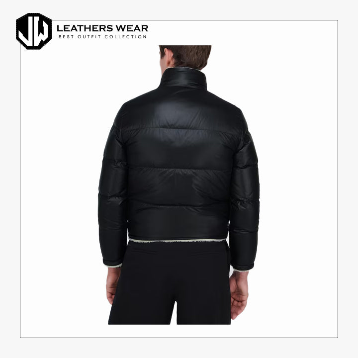 Long Fur Black Puffer Jacket