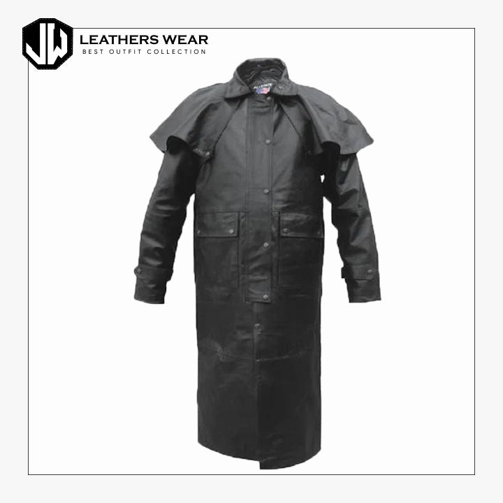 Long Duster Coat Leathers Wear