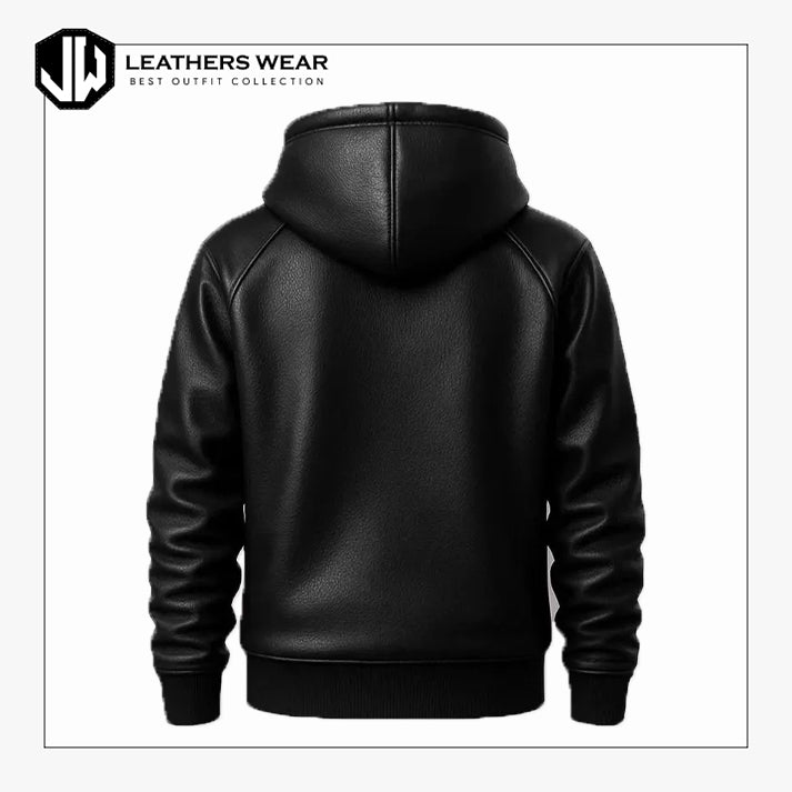 Men Black Leather Jacket Style