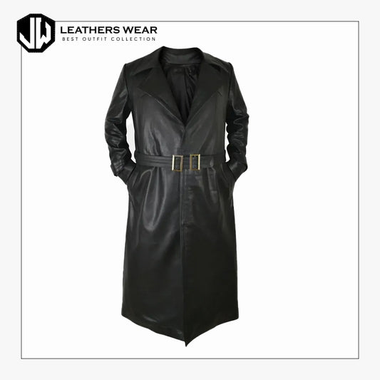 Men Leather Gothic Coat