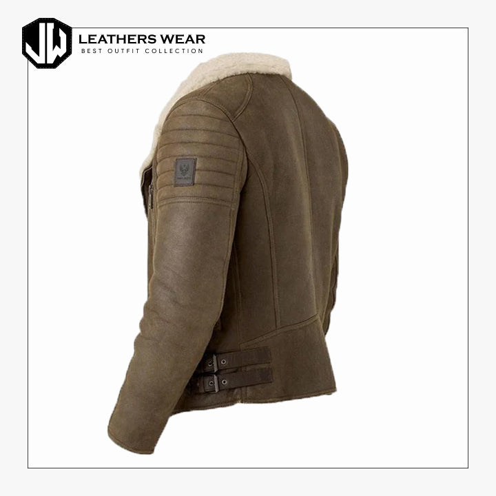 Men’s Brown Vintage Sheepskin Jacket