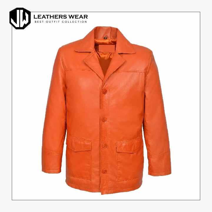 Men's Genuine Lambskin Leather Blazer