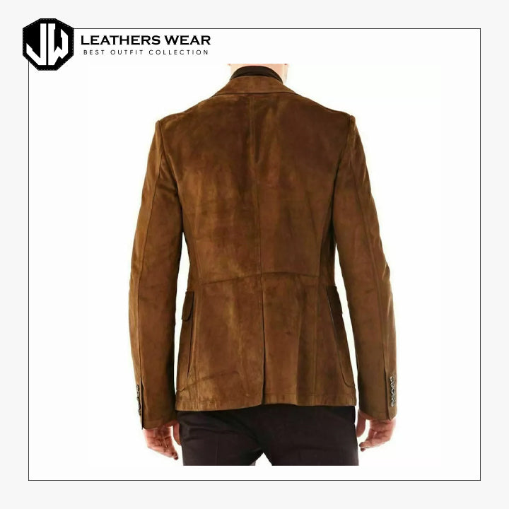 Men's Leather Blazer