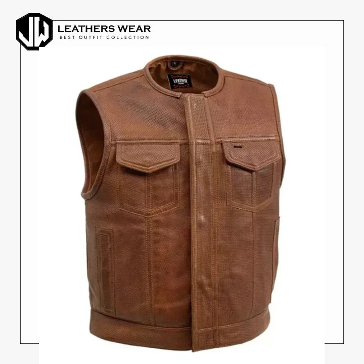 Men's Motorcycle Vest Low Side