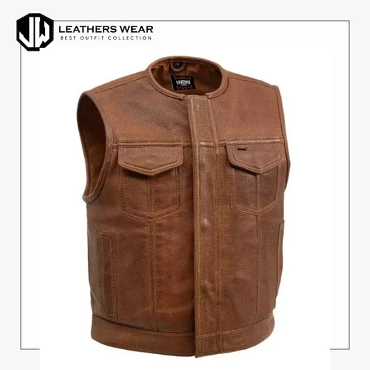 Men's Motorcycle Vest Low Side