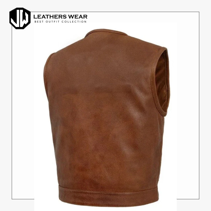 Men's Motorcycle Vest Low Side