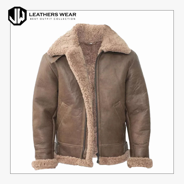 Men's Shearling WW 2 B3 Bomber Jacket