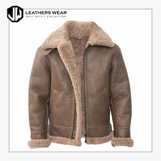 Men's Shearling WW 2 B3 Bomber Jacket
