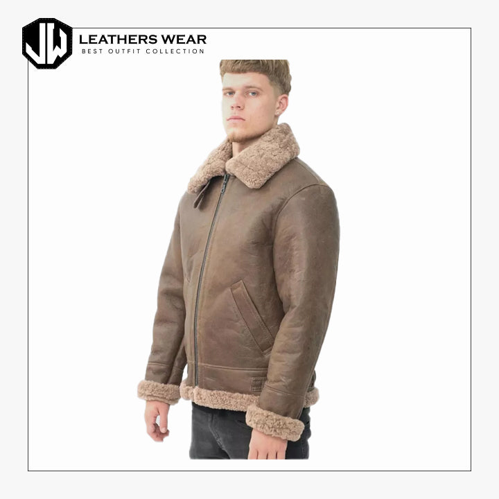 Men's Shearling WW 2 B3 Bomber Jacket