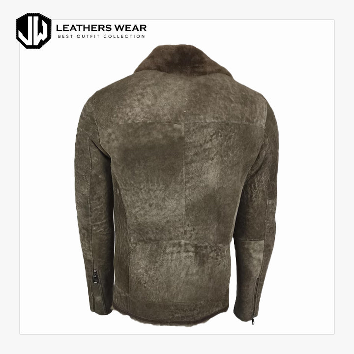 Men's sheepskin aviator jacket