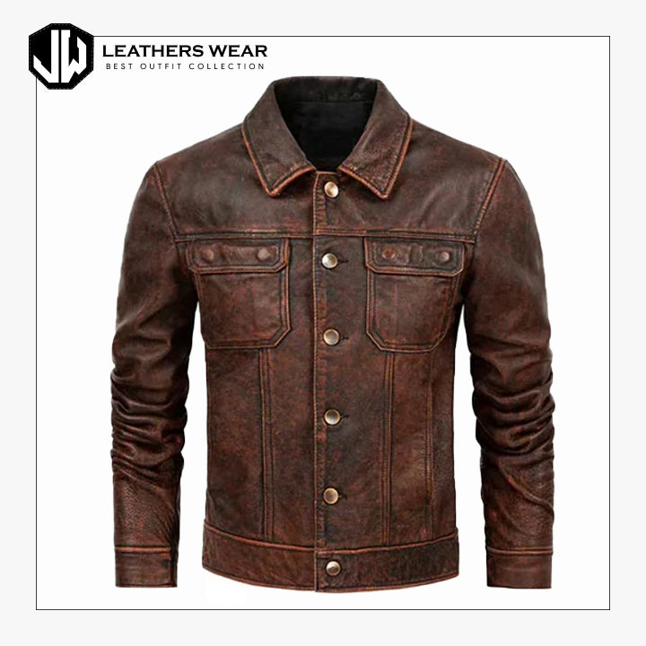 Mens Air Force Vintage Leather Jacket