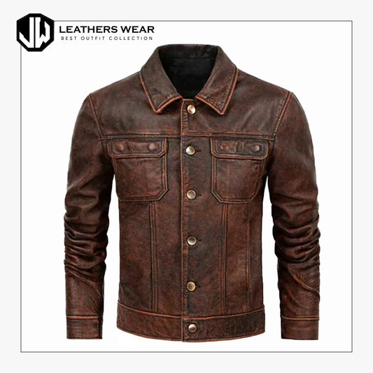 Mens Air Force Vintage Leather Jacket