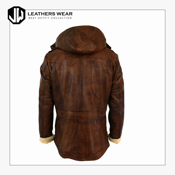Mens Brown Duffle Over Coat