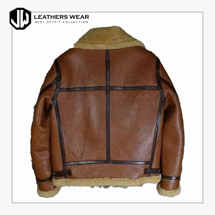 Mens Brown RAF Aviator Jacket Leathers Wear