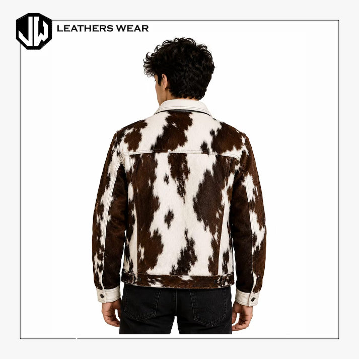 Mens Cowhide Western Jacket