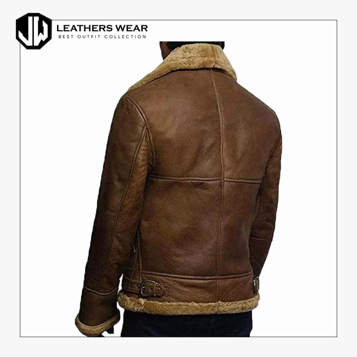 Mens Flying Leather Jacket Leathers Wear