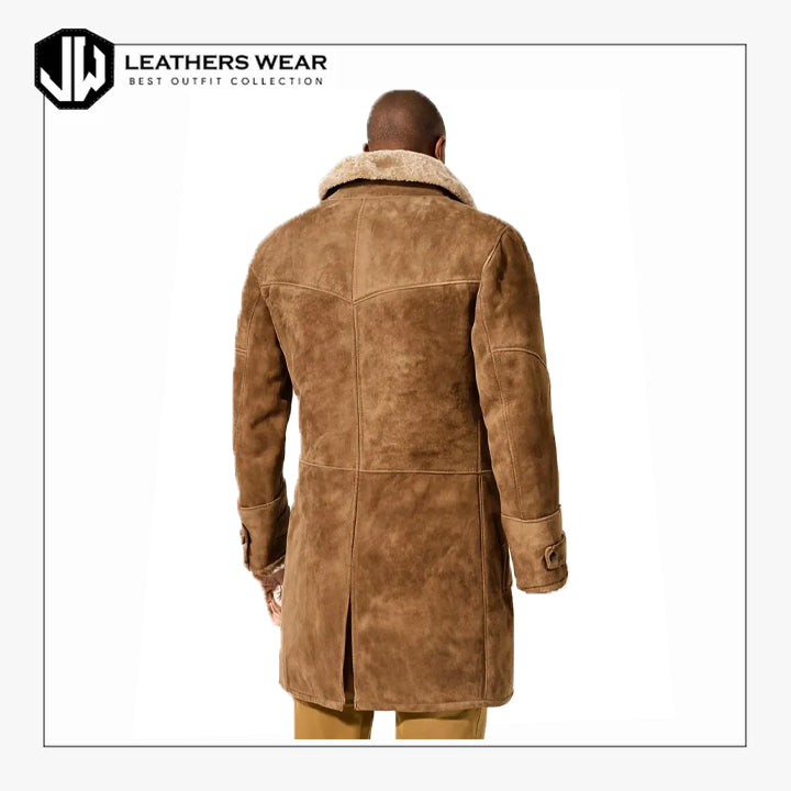 Mens Genuine Shearling Coat