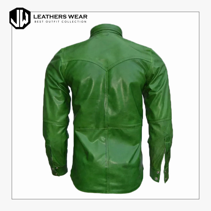 Mens Green Full sleeves Casual Shirt