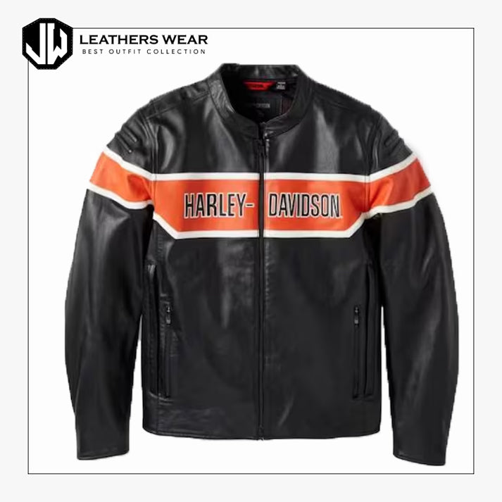 Mens Harley Davidson Trenton Leather Jacket