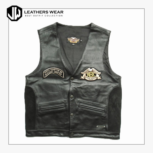 Mens Harley Leather Vest