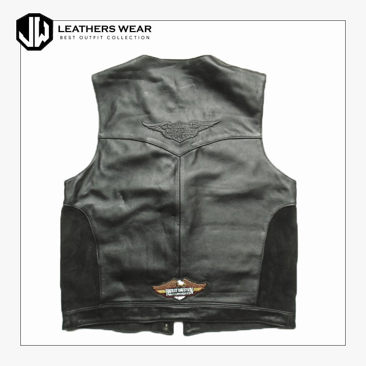 Mens Harley Leather Vest