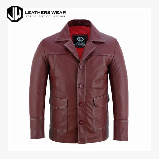 Mens Leather Blazer for Sale