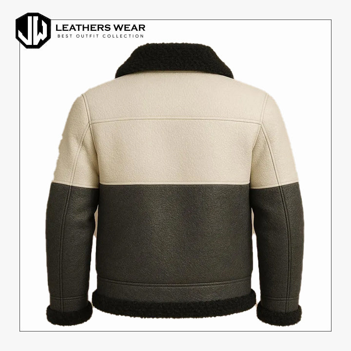 Mens Leather Bomber