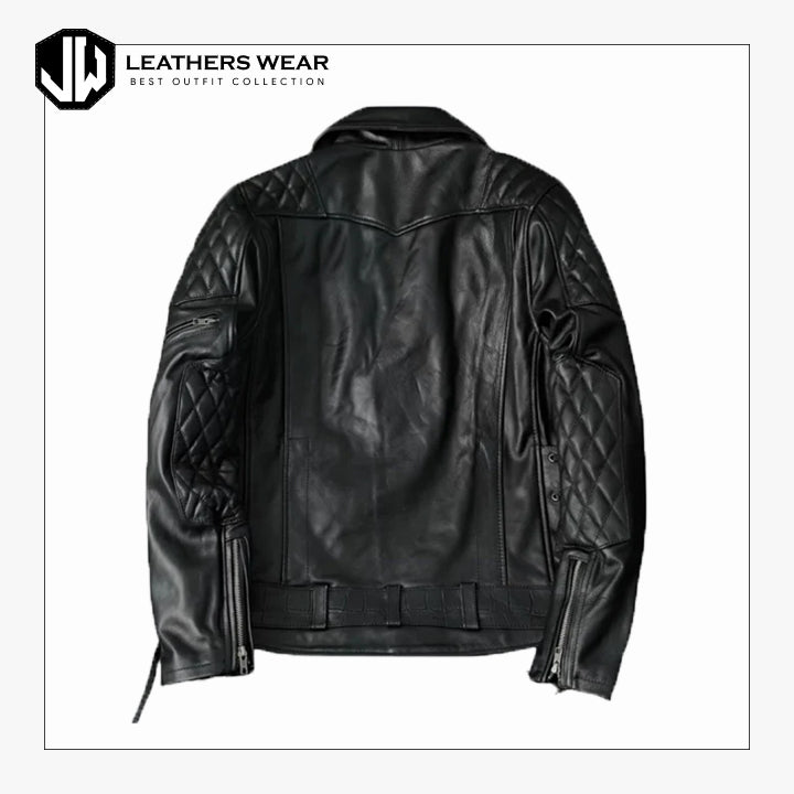 Mens Leather Racer Jacket