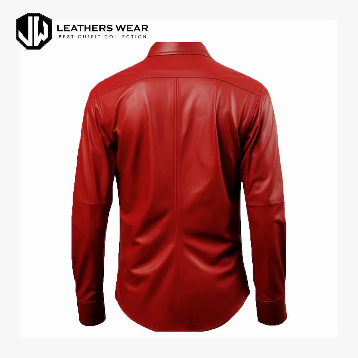 Mens Leather Shirt Leathers Wear