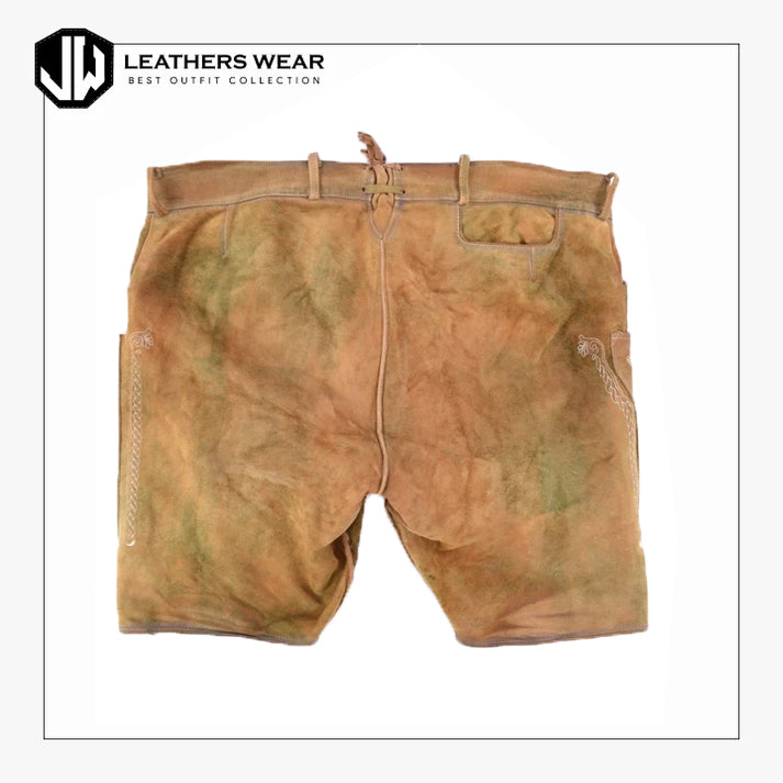 Mens Leather Shorts