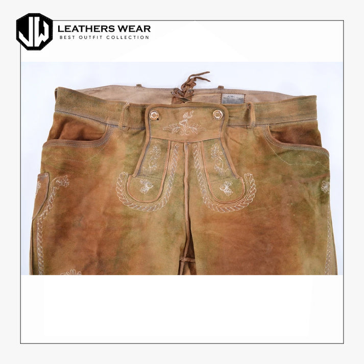 Mens Leather Shorts