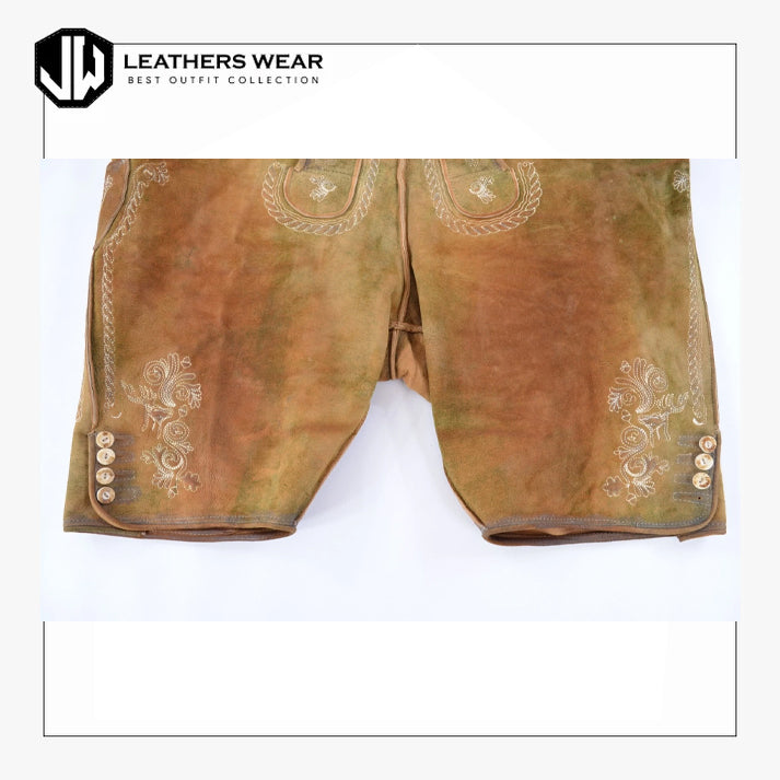 Mens Leather Shorts
